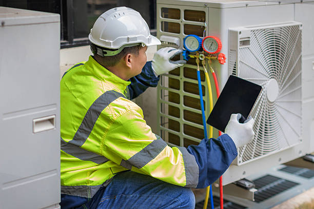 Professional Air Duct Cleaning technician working in Ipswich, SD